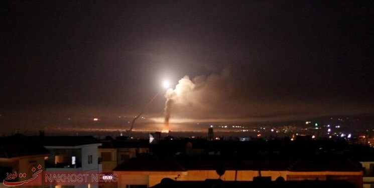مقابله پدافند هوایی دمشق با حمله رژیم صهیونیستی
