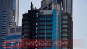 آتش‌سوزی مهیب در برج ۳۵ طبقه در دبی