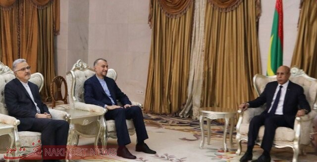 رایزنی وزیر امور خارجه ایران با رییس‌جمهور موریتانی