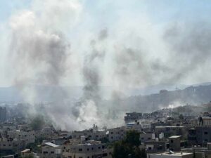 هفت شهید و ده‌ها زخمی در حمله زمینی و هوایی اشغالگران به جنین و مقابله مقاومت