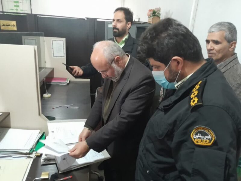 بازدید دادستان مازندران از پاسگاه دابودشت شهرستان آمل