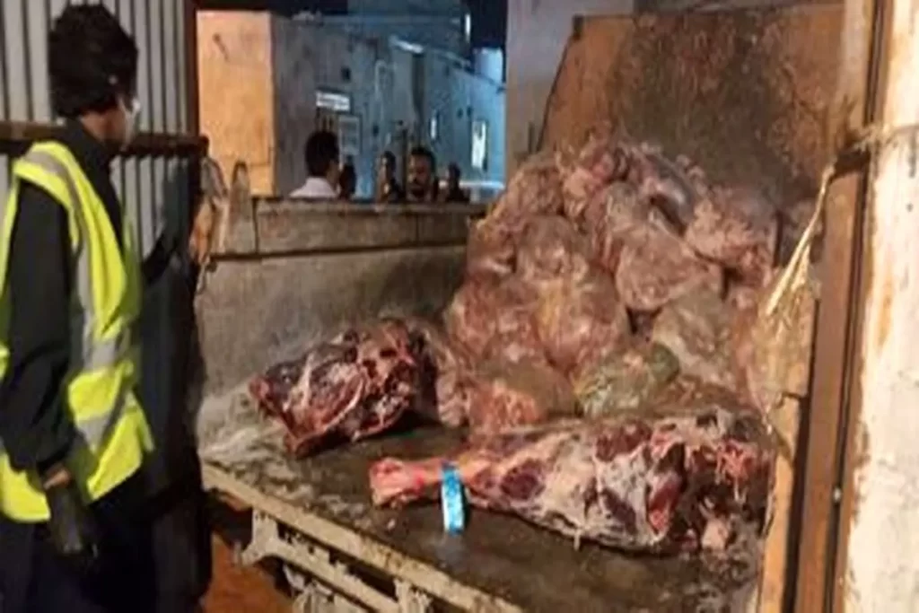 کشف ۹ هزارکیلوگرم گوشت و مرغ فاسد در قشم