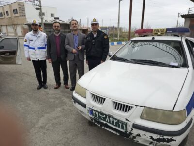 بازدید قاضی دادگاه نظامی مازندران از پلیس راهور استان