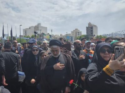 حضور مدیرعامل موسسه اعتباری ملل، در مراسم تشییع رییس جمهور فقید