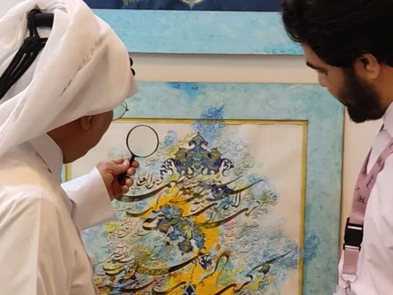درخشش آثار هنرمند ایرانی در نمایشگاه جهانی هنر امارات