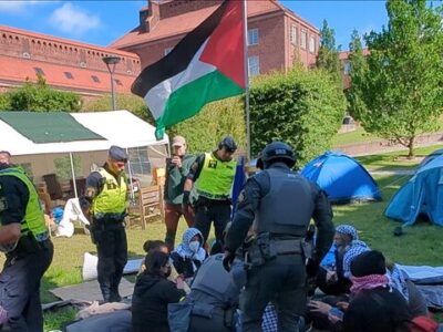 دستگیری دانشجویان معترض، این بار در استکهلم