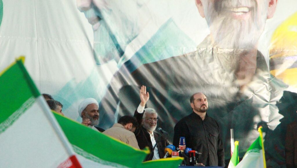 تصاویر سخنرانی سعید جلیلی در جمع حامیان خود در مشهد