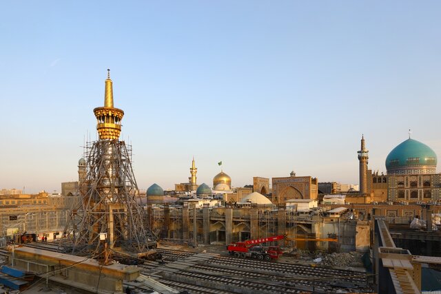 جابه‌جایی گلدسته ۴۰ ساله صحن جمهوری اسلامی