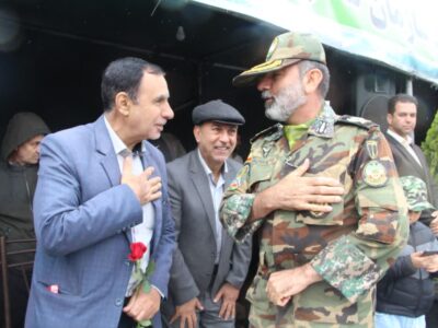 در حاشیه رژه روز ارتش جمهوری اسلامی ایران در مشهد
