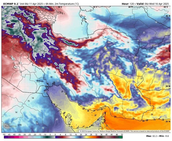 گردوخاک و بارش تگرگ در ۲۰ استان