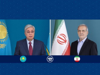 گفت‌وگوی تلفنی عیدانه روسای جمهور ایران و قزاقستان