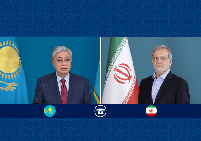 گفتوگوی تلفنی عیدانه روسای جمهور ایران و قزاقستان