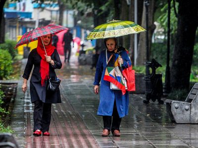 رگبار باران و رعد و برق در ۱۷ استان