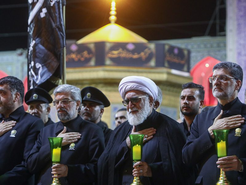 مراسم شام غریبان امام حسین(علیه‌السلام) در حرم مطهر رضوی