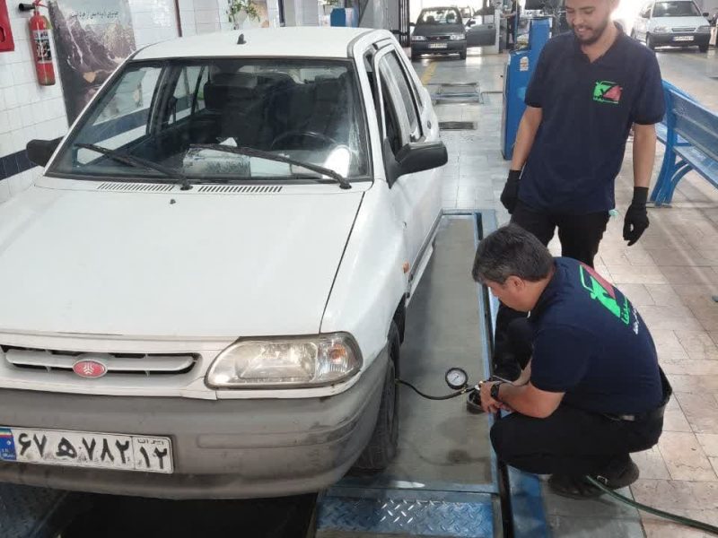 همراه با پذیرش الکترونیکی معاینه فنی حافظ، تنظیم باد رایگان نیز انجام میشود