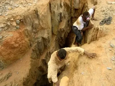 ریزش معدن طلا در ایالت رود نیل