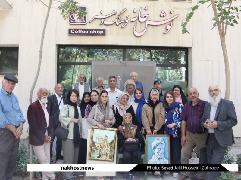 حضور جمعی از پیشکسوتان نقاشی استان در آرامگاه فردوسی مشهد