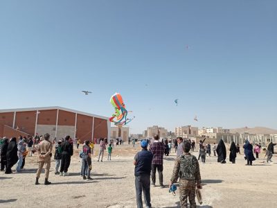 آسمان شهر جدید بینالود رنگی شد