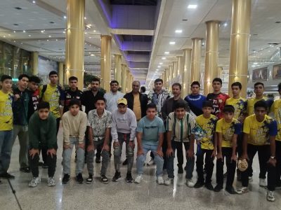 استقبال رییس هیات هندبال از بازیکنان ملی‌پوش