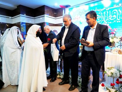 تصاویری از جشن ازدواج ۱۱۰ زوج جوان در مجتمع گل نرگس مشهد