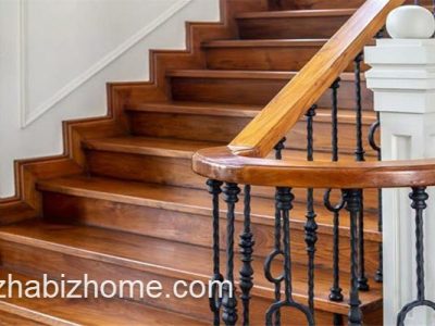 اجرای چوبکاری پله در لواسان