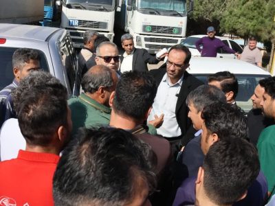 مدیر عامل منطقه آزاد تجاری صنعتی سرخس در حلقه صمیمی رانندگان ناوگان حمل و نقل