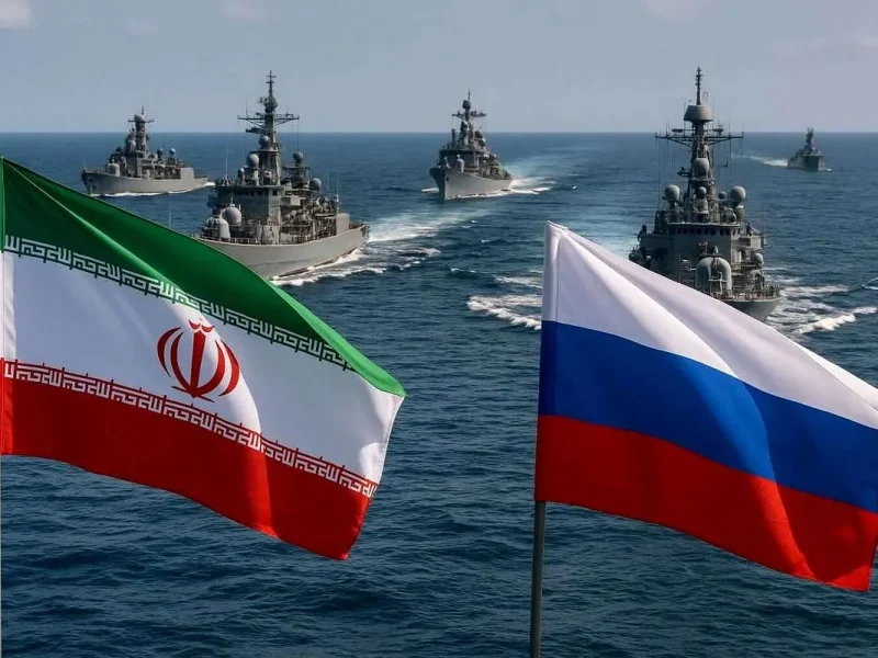 رزمایش مشترک ایران و روسیه در دریای عمان