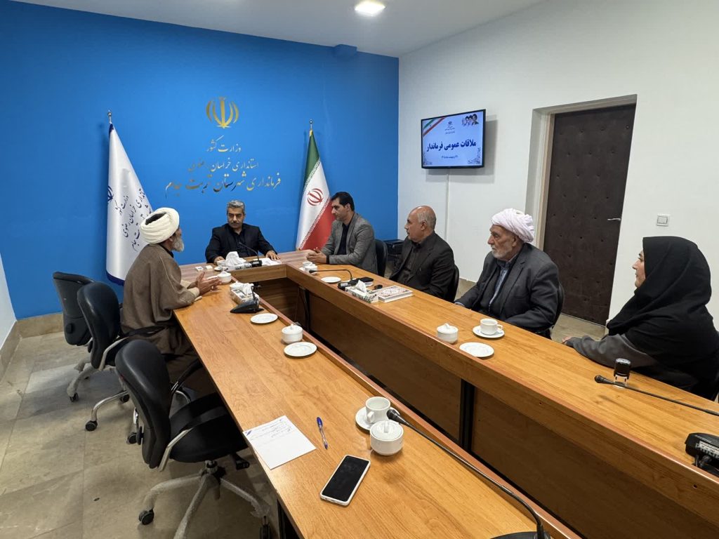 دیدار امام جمعه نصرآباد با فرماندار شهرستان تربت جام