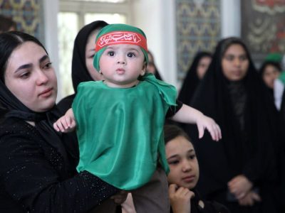 حضور پرشور مادران و کودکان در همایش شیرخوارگان حسینی تربت جام