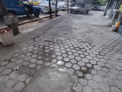 بهسازی و مرمت پیاده رو های اطراف حرم رضوی