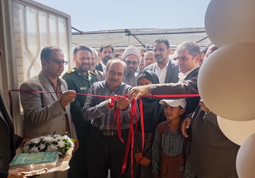 برگزاری آیین افتتاح دبستان شش‌کلاسه روستای پسکمر سرخس